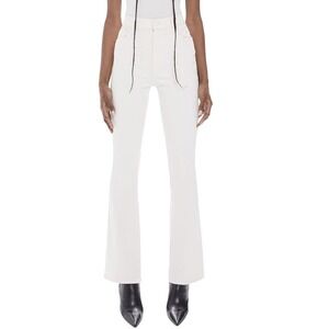 MOTHER High Waisted Weekender Skimp Antique White Cream Flare Bootcut Jeans 31
